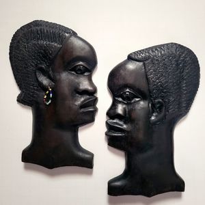 African silhouette carvings